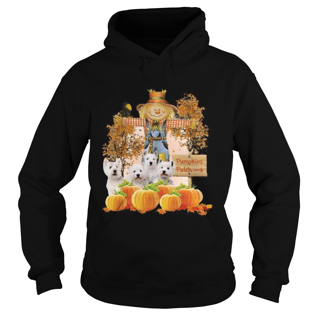 Halloween yorkie figurehead pumpkins patch Hoodie