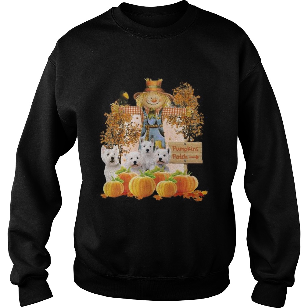 Halloween yorkie figurehead pumpkins patch Sweatshirt