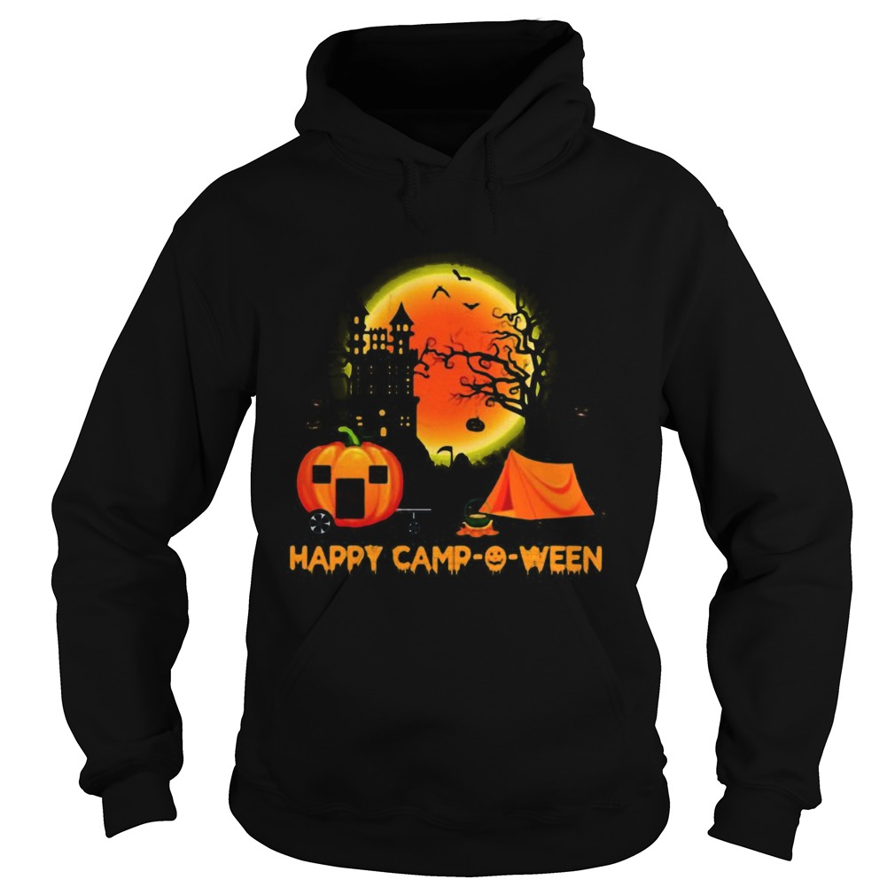 Happy campoween halloween pumpkin moon Hoodie