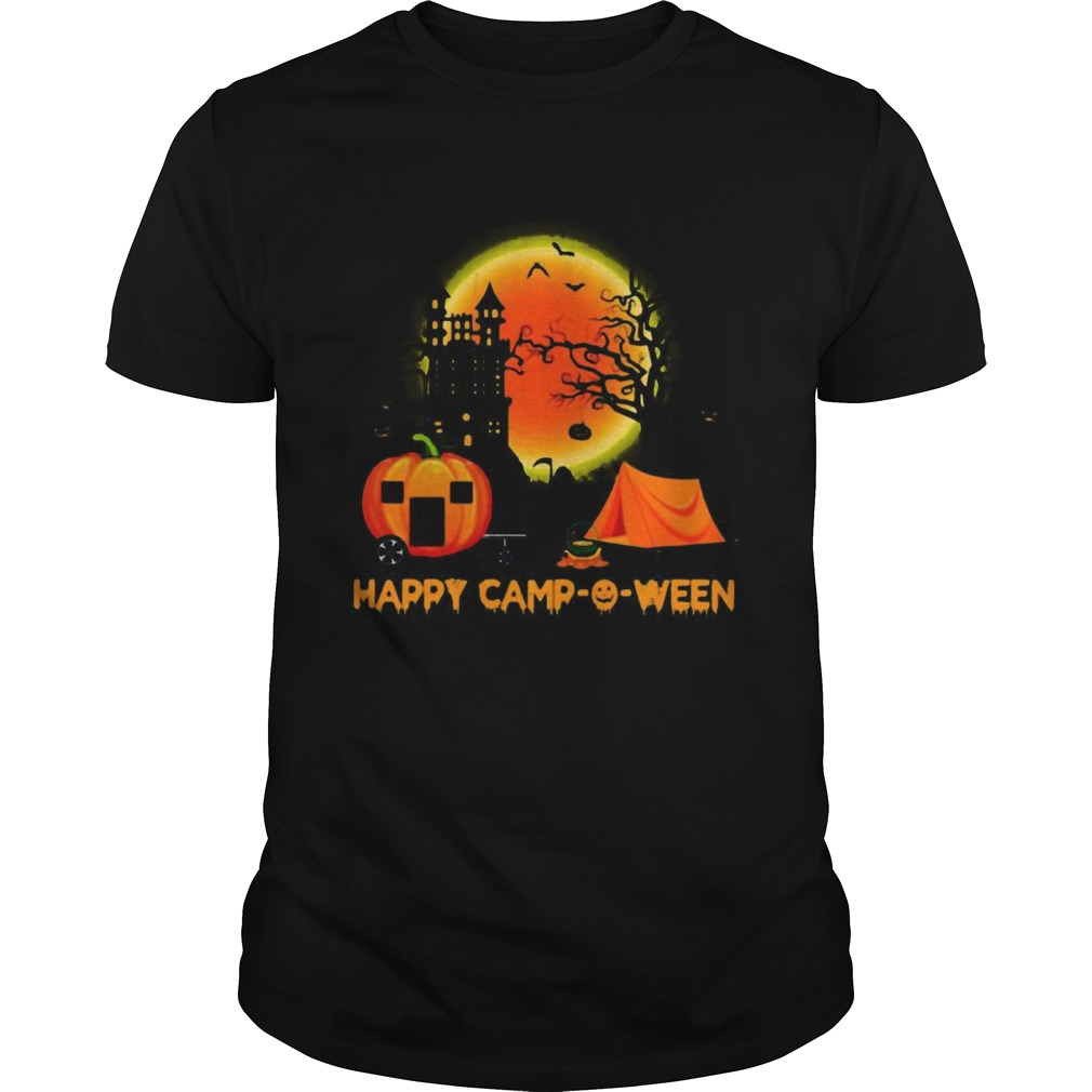 Happy campoween halloween pumpkin moon shirt