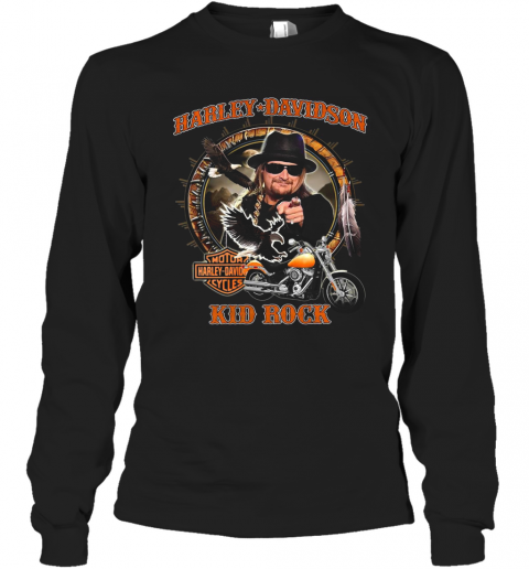 Harley Davidson Kid Rock T-Shirt Long Sleeved T-shirt 