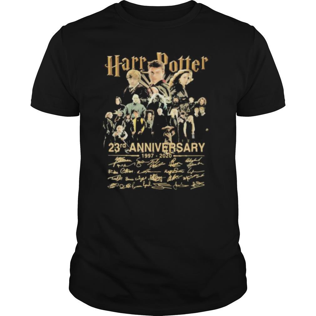 Harry potter 23rd anniversary 1997 2020 signatures shirt