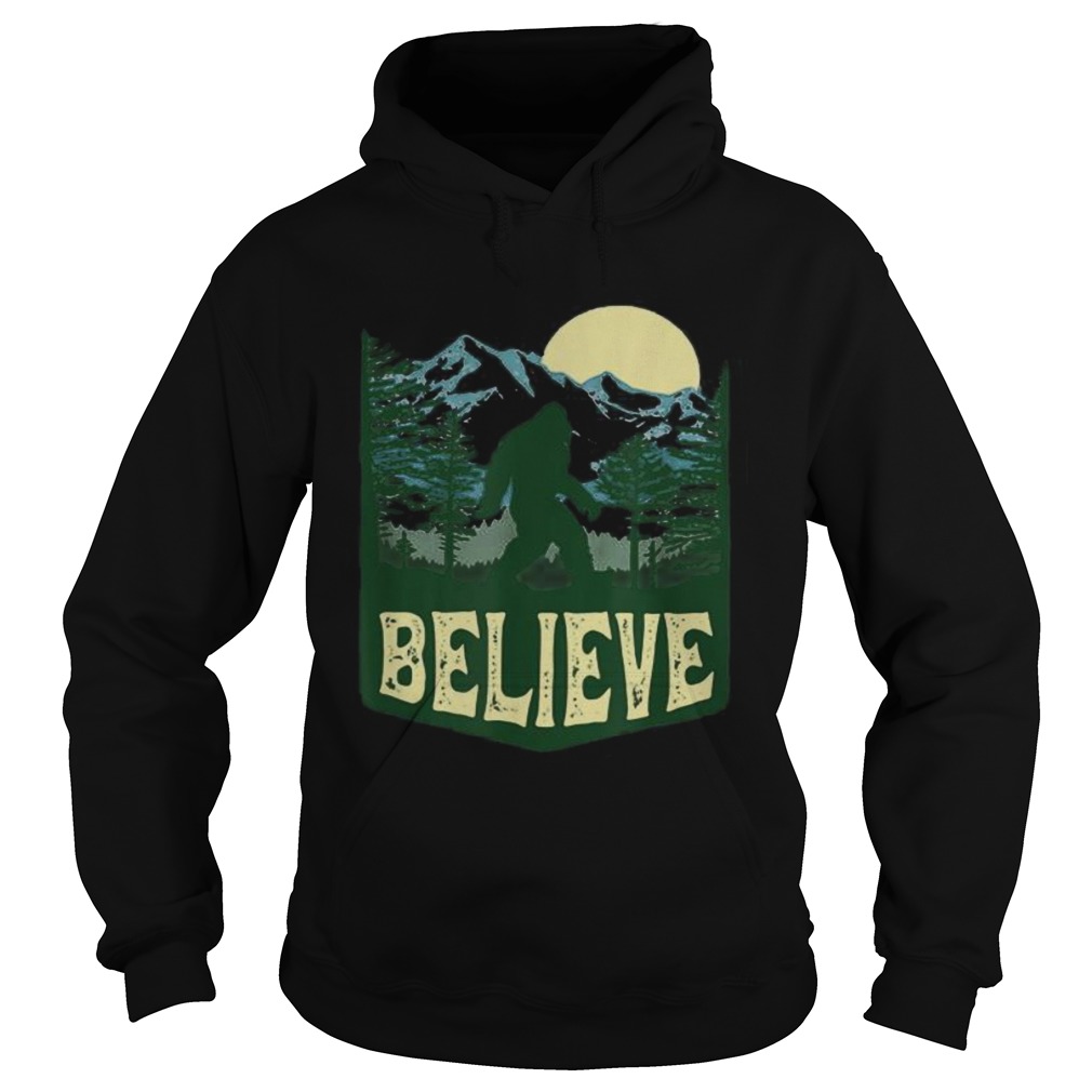 Hiking Bigfoot Forest Believe Hoodie