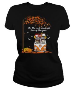 Hippie Car Horror Characters Chibi It’s The Most Wonderful Time Of The Year Halloween shirt