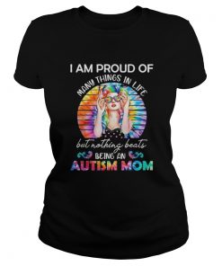 Hippie i am proud of many things in life but nothing beats being a autism mom vintage retro  Classic Ladies