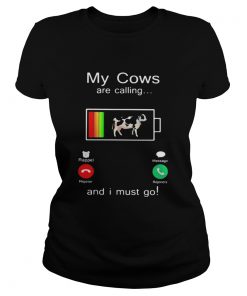 Holstein My cows are calling and i must go out of battery  Classic Ladies