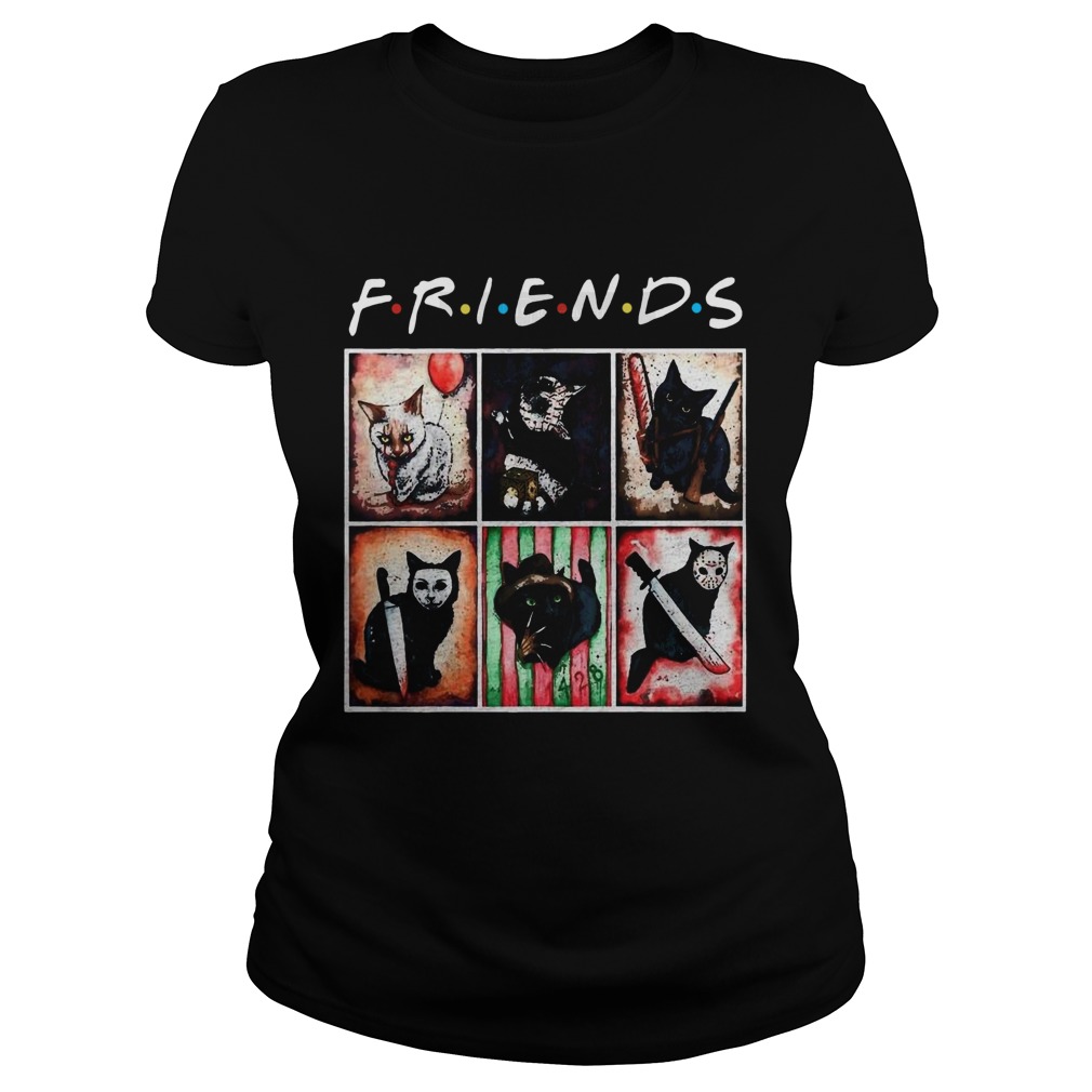 Horror Characters Cat Version Friends Classic Ladies