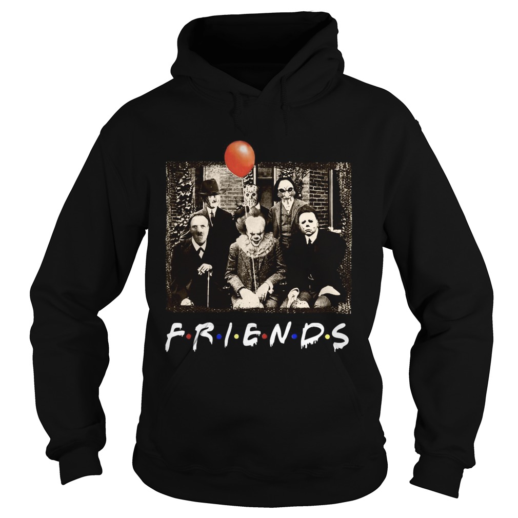 Horror Movie Characters Friends TV Show Hoodie