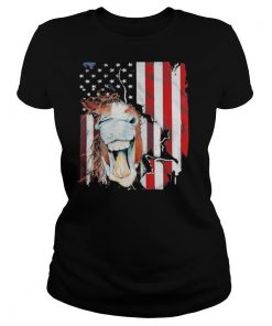 Horse American flag veteran Independence Day shirt