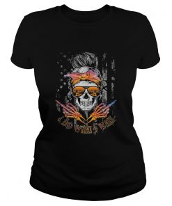 I DO WHAT I WANT SKULL GIRL FLAG  Classic Ladies