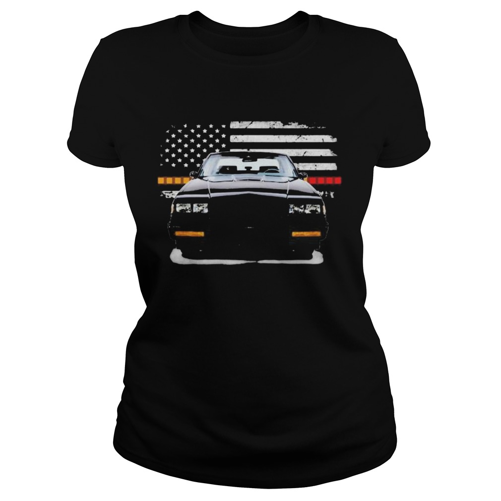 Intercooled making car american flag independence day Classic Ladies