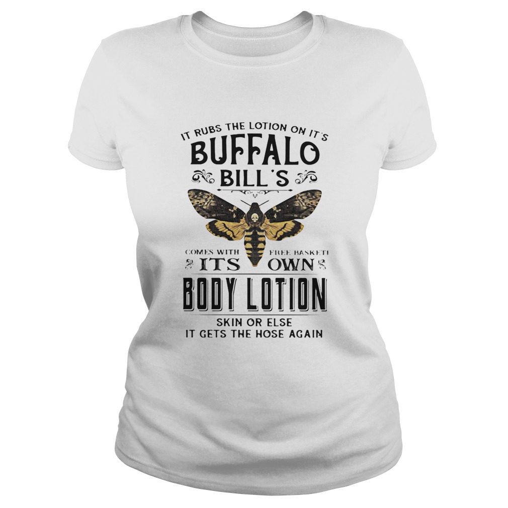 It rubs the lotion on its buffalo bills comes with free basket its own body lotion skin or else Classic Ladies