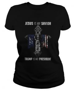 Jesus is my savior trump is my president 2020 american flag independence day  Classic Ladies