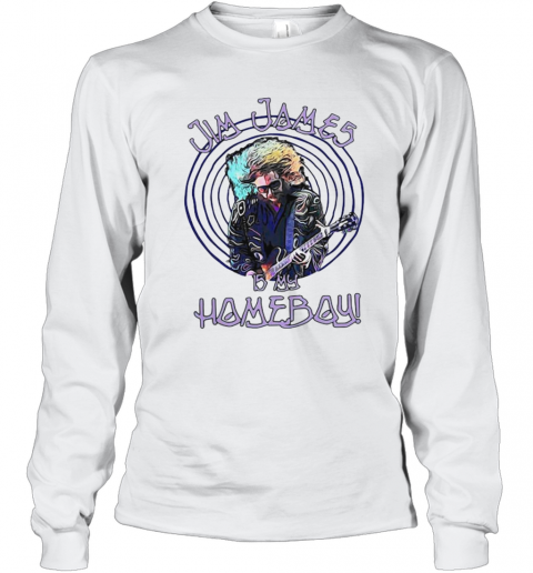 Jim James Is My Homeboy Playing Guitar T-Shirt Long Sleeved T-shirt 