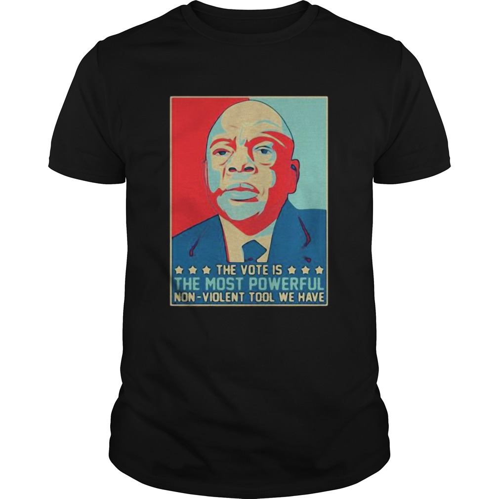 John lewis the vote is the most powerful non violent tool we have shirt