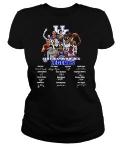 Kentucky wildcats legends basketball players signatures shirt