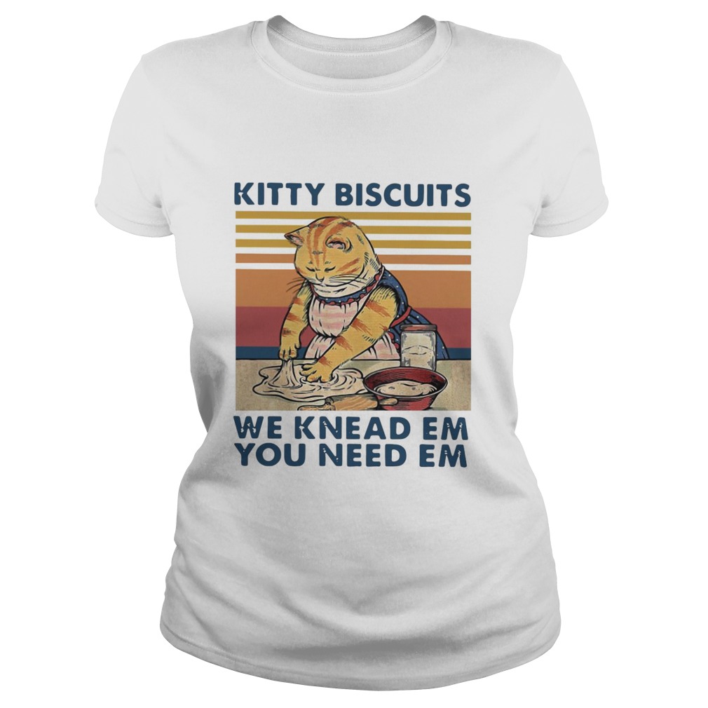 Kitty Biscuits We Knead Em You Need Em Vintage Classic Ladies