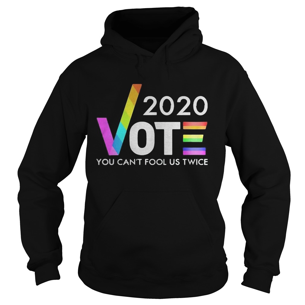 Lgbt 2020 vote you cant fool us twice joe biden Hoodie