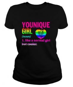 Lgbt younique girl like a normal girl but cooler heart shirt