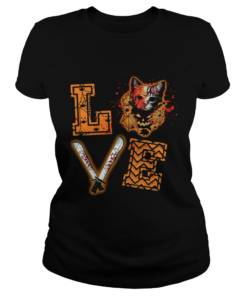 Love Jason Voorhees Cat Halloween Classic Ladies