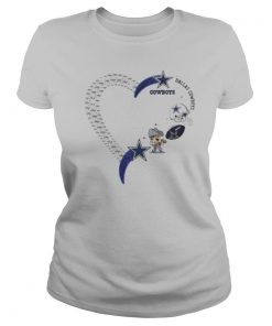 Love dallas cowboys football heart diamond shirt