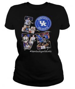 Love kentucky wildcats players signatures shirt