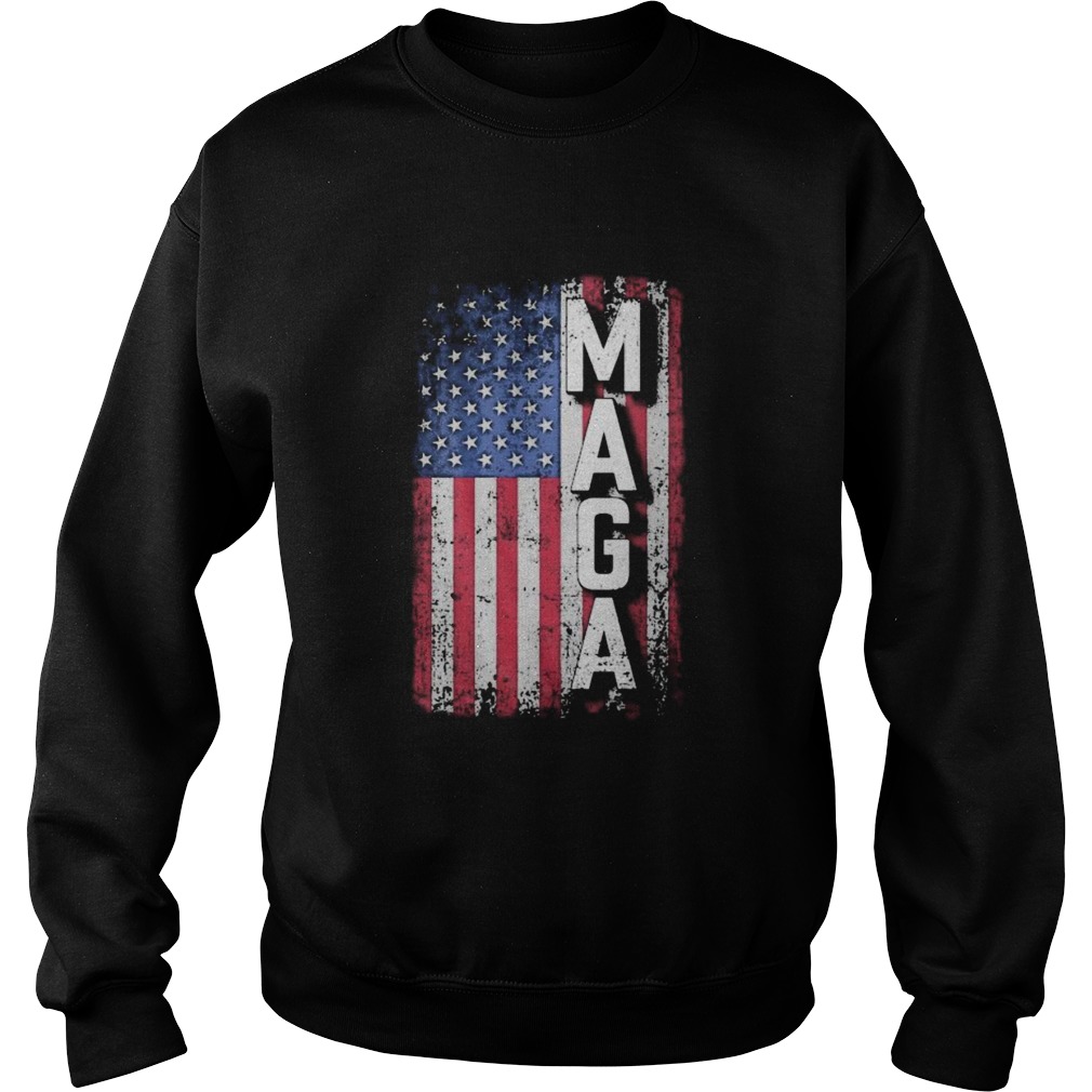 Maga american flag independence day Sweatshirt