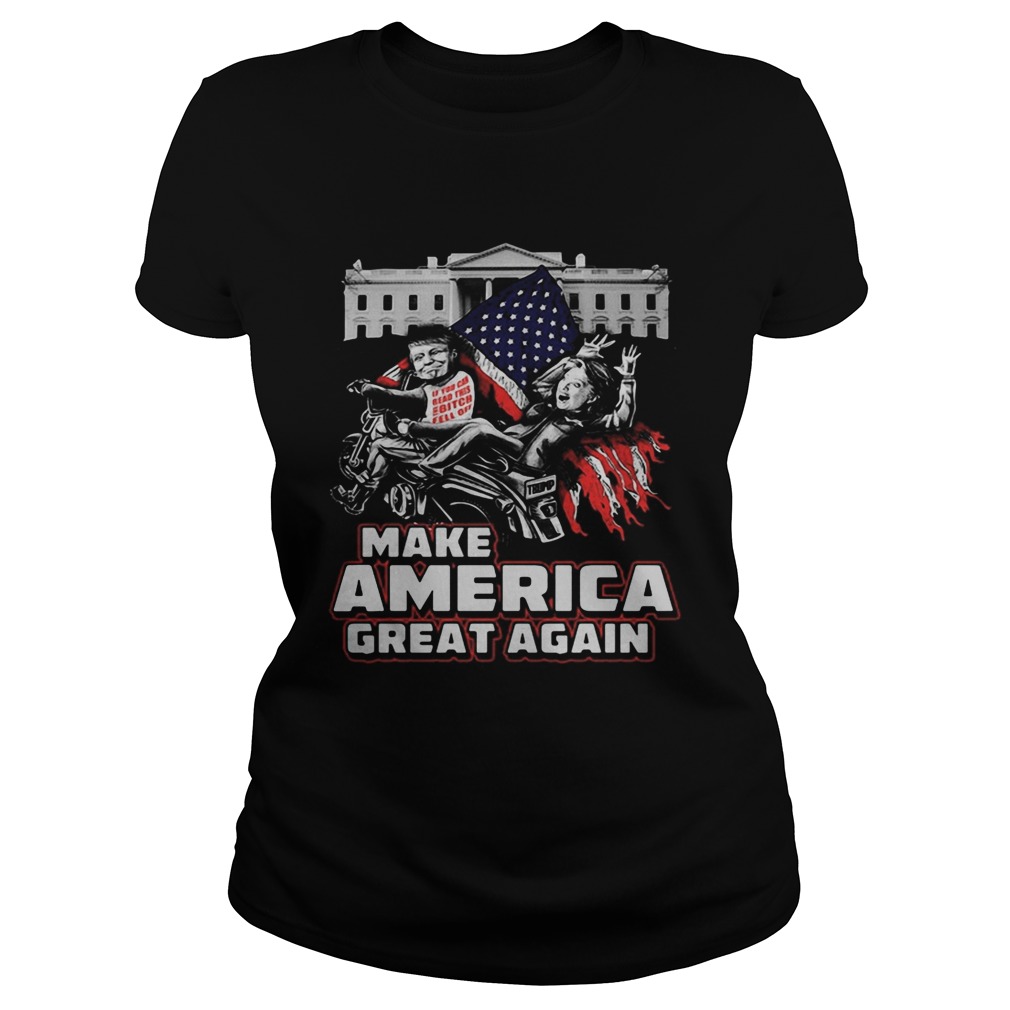 Make america great again american flag independence day Classic Ladies