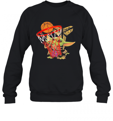 Mamba Forever Kobe Bryant Baby Yoda Playing Basketball T-Shirt Unisex Sweatshirt