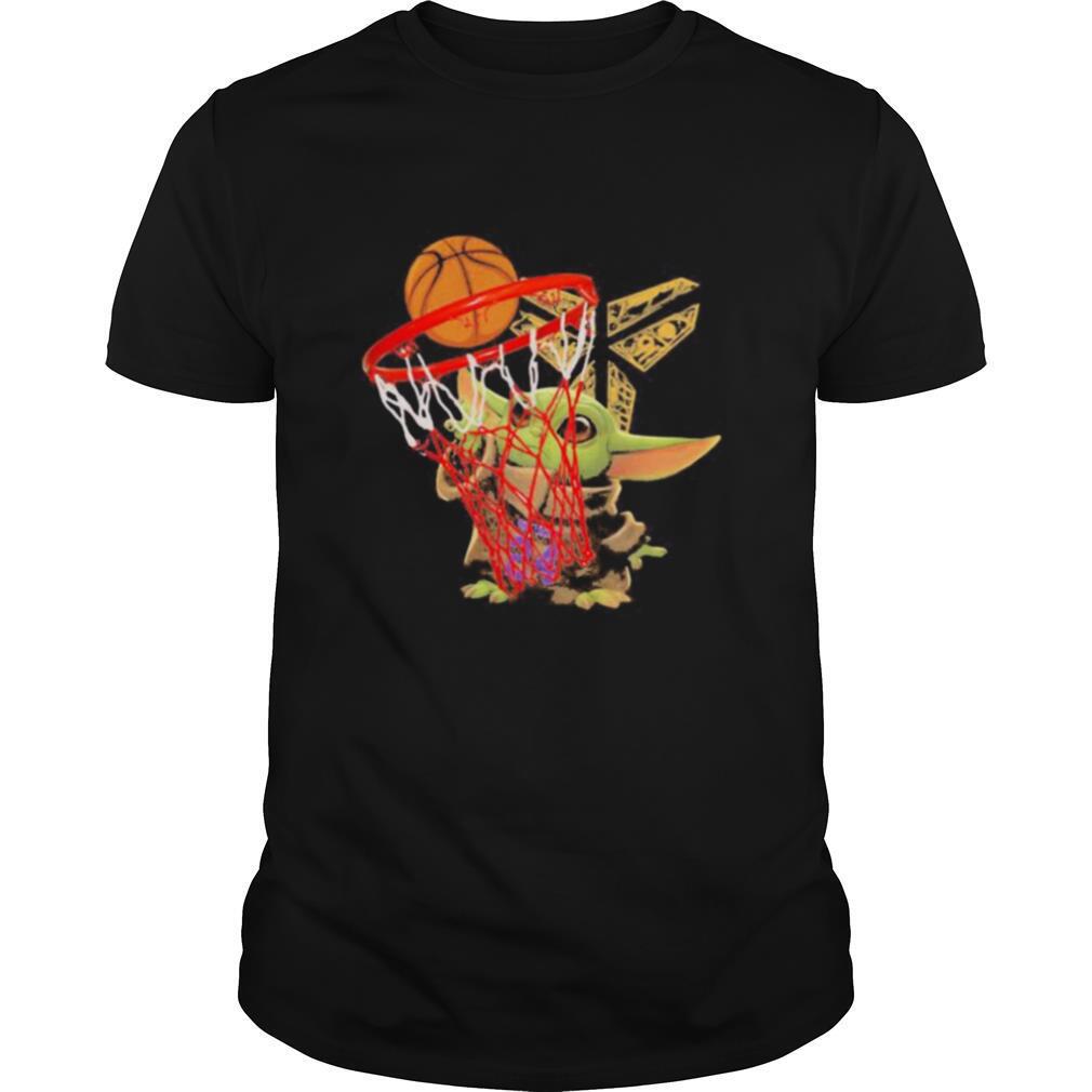 Mamba forever kobe bryant baby yoda playing basketball shirt