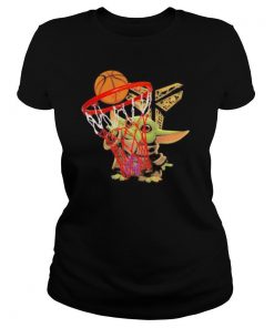 Mamba forever kobe bryant baby yoda playing basketball shirt