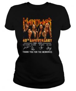 Manowar 40Th Anniversary 1980 2020 Thank You For The Memories Signatures