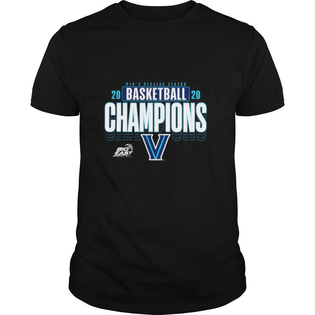 Men’s regular season 2020 basketball champions villanova wildcats shirt