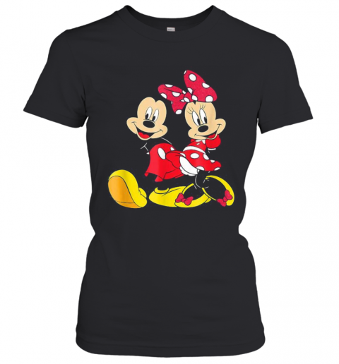 Mickey Mouse And Minnie Mouse T-Shirt Classic Women's T-shirt