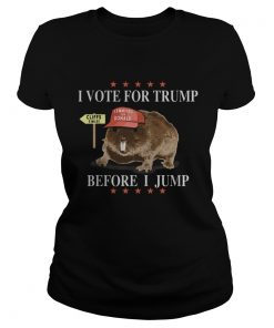 Mouse i vote for trump before i jump lemmings for donald stars  Classic Ladies