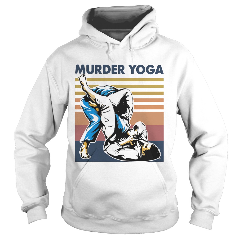 Murder Yoga Vintage Retro Hoodie