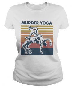 Murder yoga vintage retro taekwondo  Classic Ladies