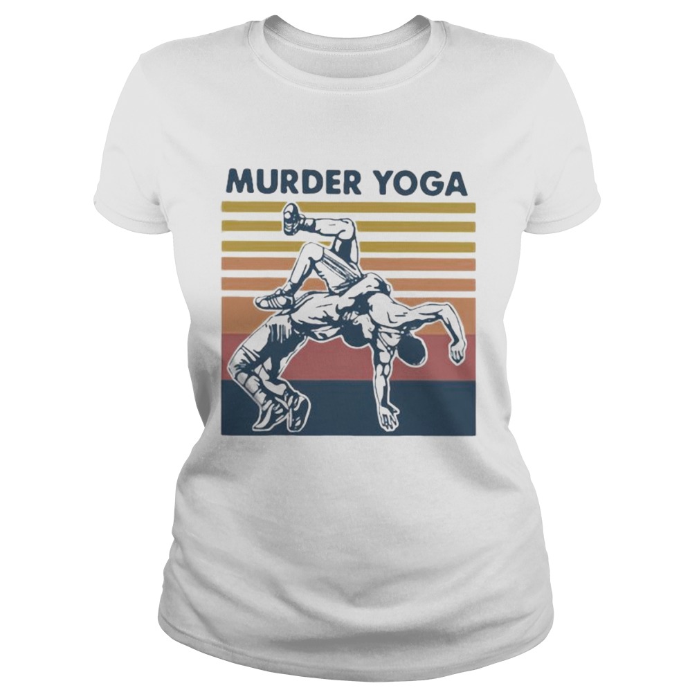 Murder yoga vintage retro taekwondo Classic Ladies