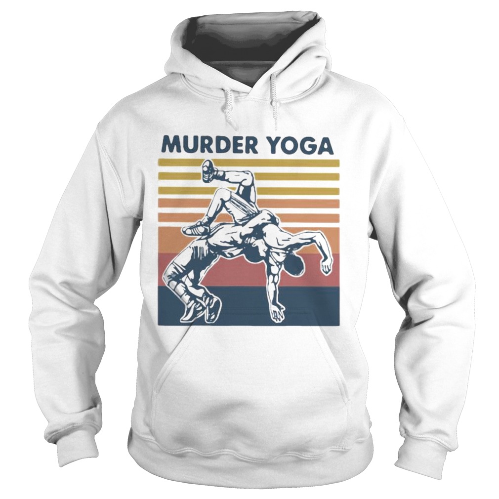 Murder yoga vintage retro taekwondo Hoodie