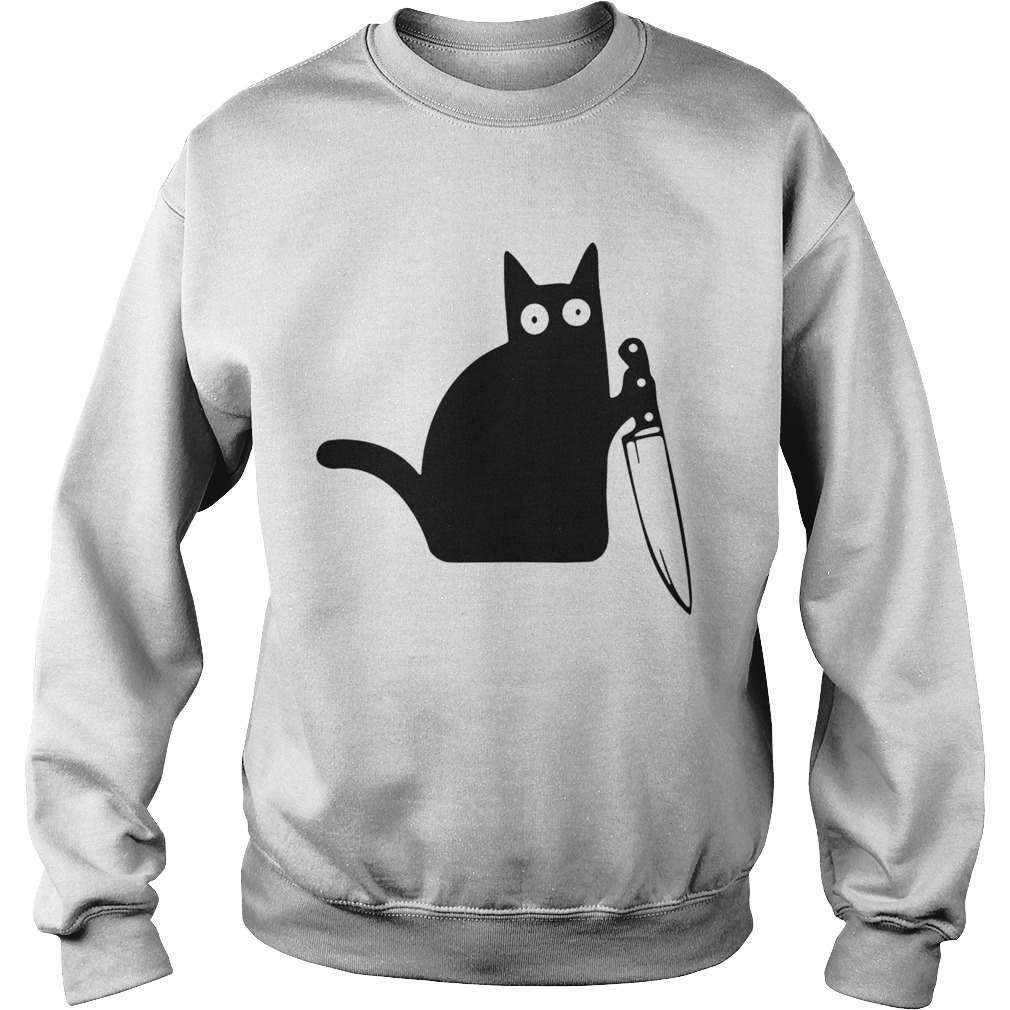 Murderous Black Cat Sweatshirt