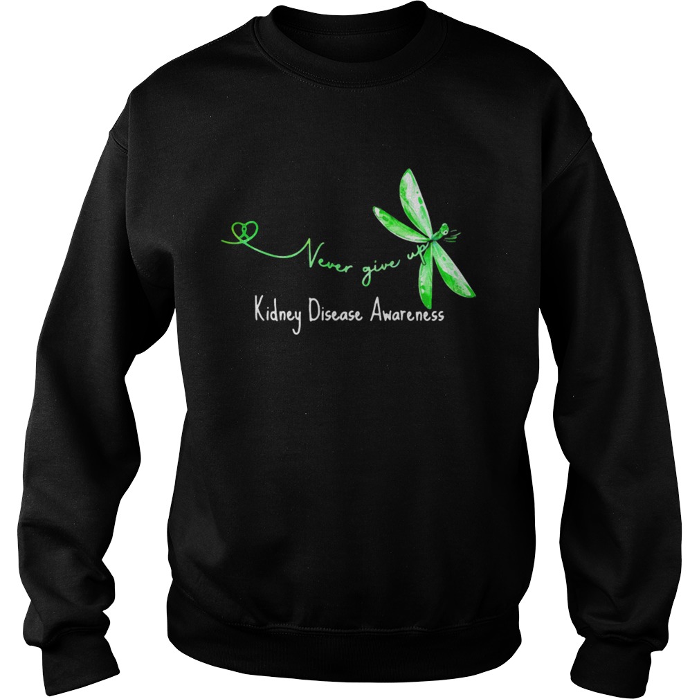 Never Give Up Kidney Disease Awareness Butterfly Sweatshirt