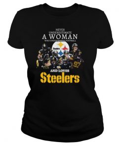 Never underestimate a woman who understands football and loves pittsburgh steelers shirt