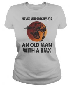 Never underestimate an old man with a BMX sunset shirt