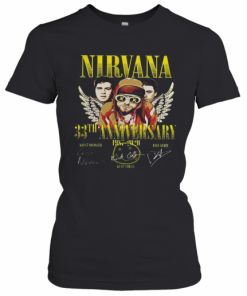 Nirvana 33Rd Anniversary 1987 2020 Thank You For The Memories Signatures T-Shirt Classic Women's T-shirt