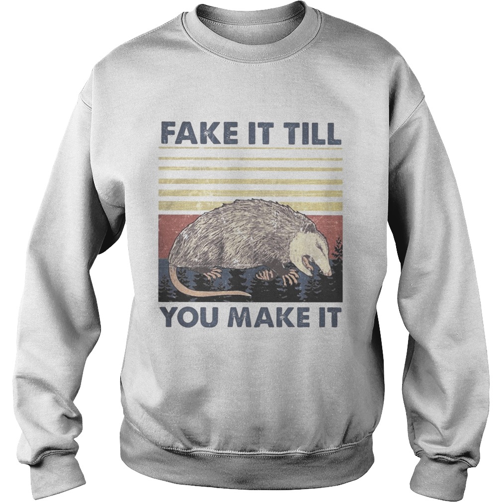 Oryzomys palustris fake it till you make it vintage retro Sweatshirt