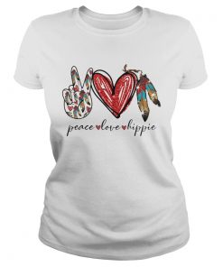 Peace Love Hippie  Classic Ladies