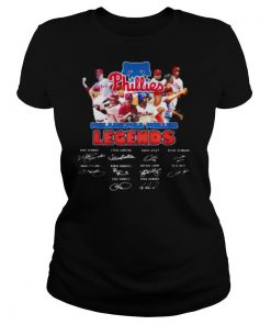 Philadelphia phillies legends baseball signatures shirt