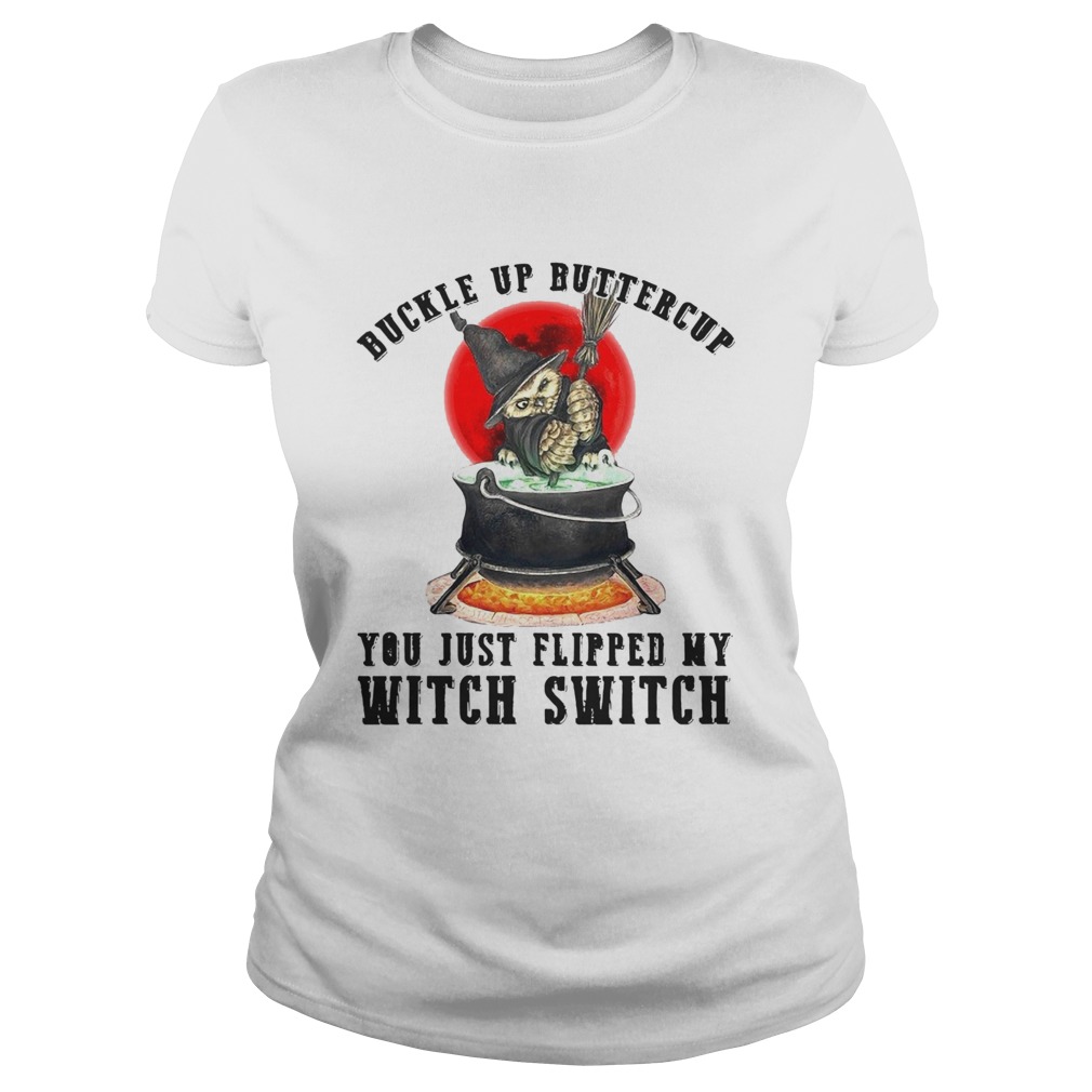 Premium Cat Buckle Up Buttercup You Just Flipped My Witch Switch Classic Ladies