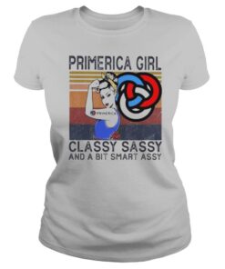 Primerica logo girl classy sassy and a bit smart assy vintage retro shirt