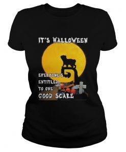 Pug Its halloween everyones entitled to one good scare  Classic Ladies